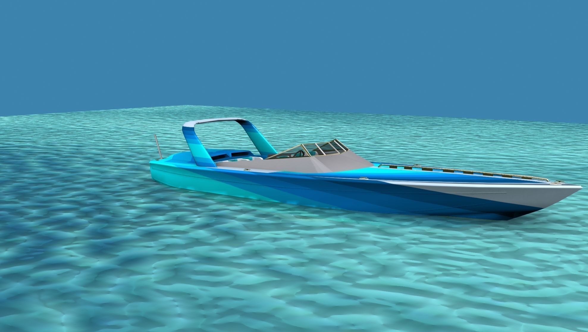 Phazer 38 Cigarette Boat V05 3D model_3