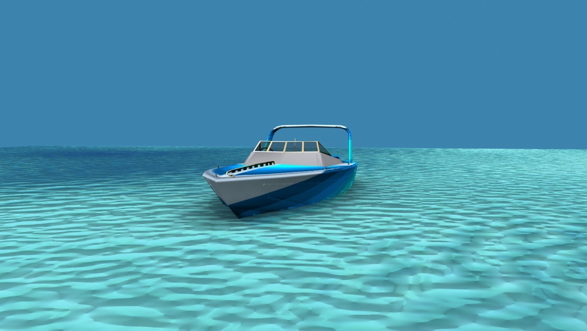Phazer 38 Cigarette Boat V05 3D model_1