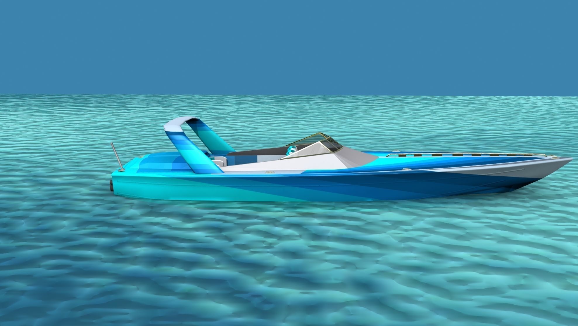 Phazer 38 Cigarette Boat V05 3D model_4
