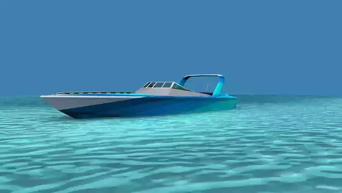 Phazer 38 Cigarette Boat V05 3D model