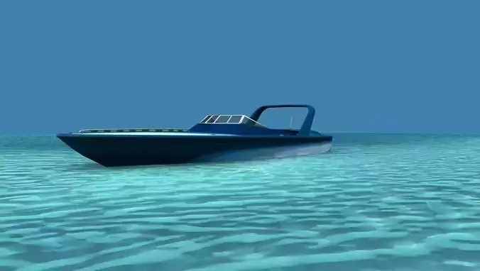 Phazer 38 Cigarette Boat V07 3D model