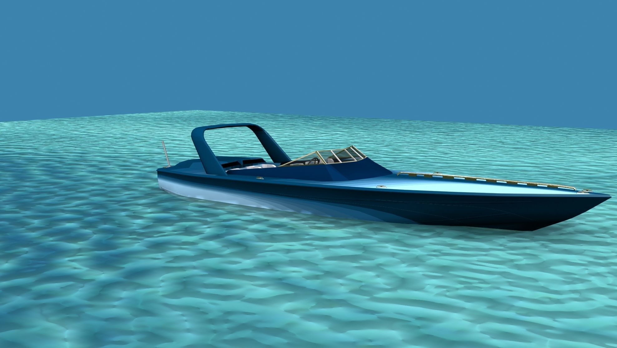 Phazer 38 Cigarette Boat V07 3D model_3