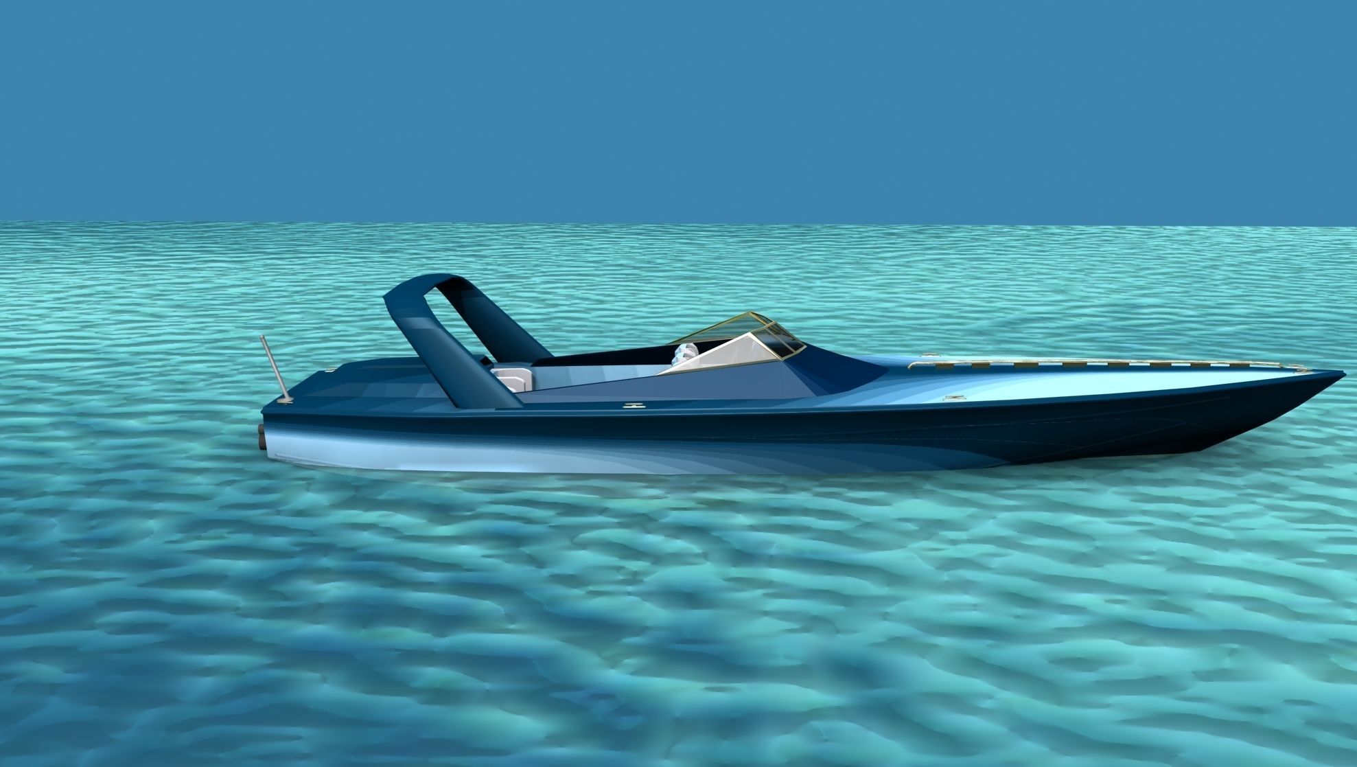 Phazer 38 Cigarette Boat V07 3D model_4