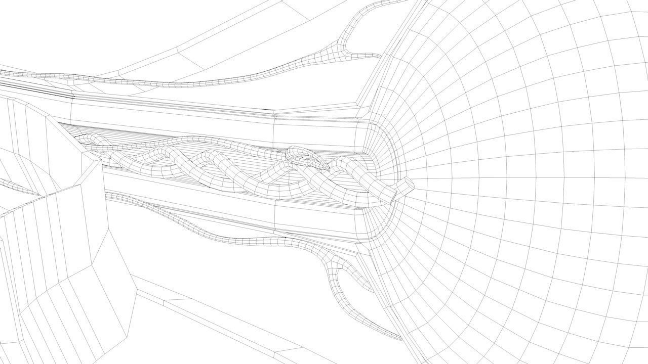 Eye anatomy cross section - inner structure Low-poly 3D model_15
