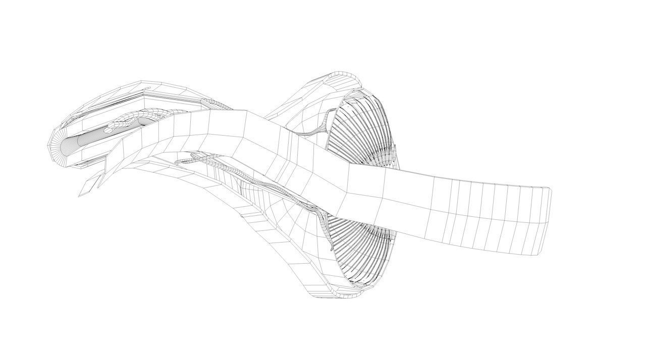 Eye anatomy cross section - inner structure Low-poly 3D model_13