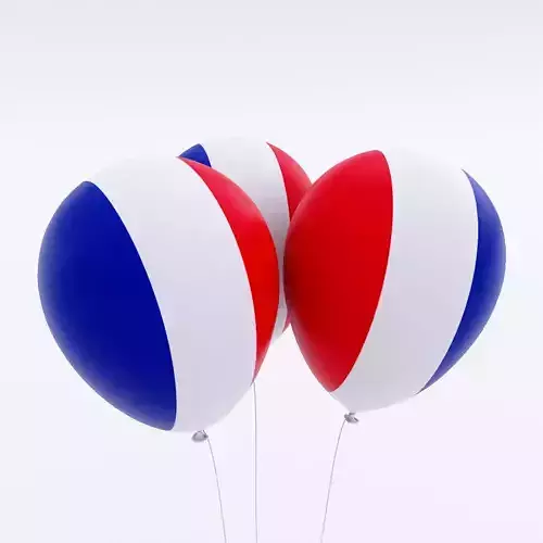France country balloon 3d model  Low-poly 3D model