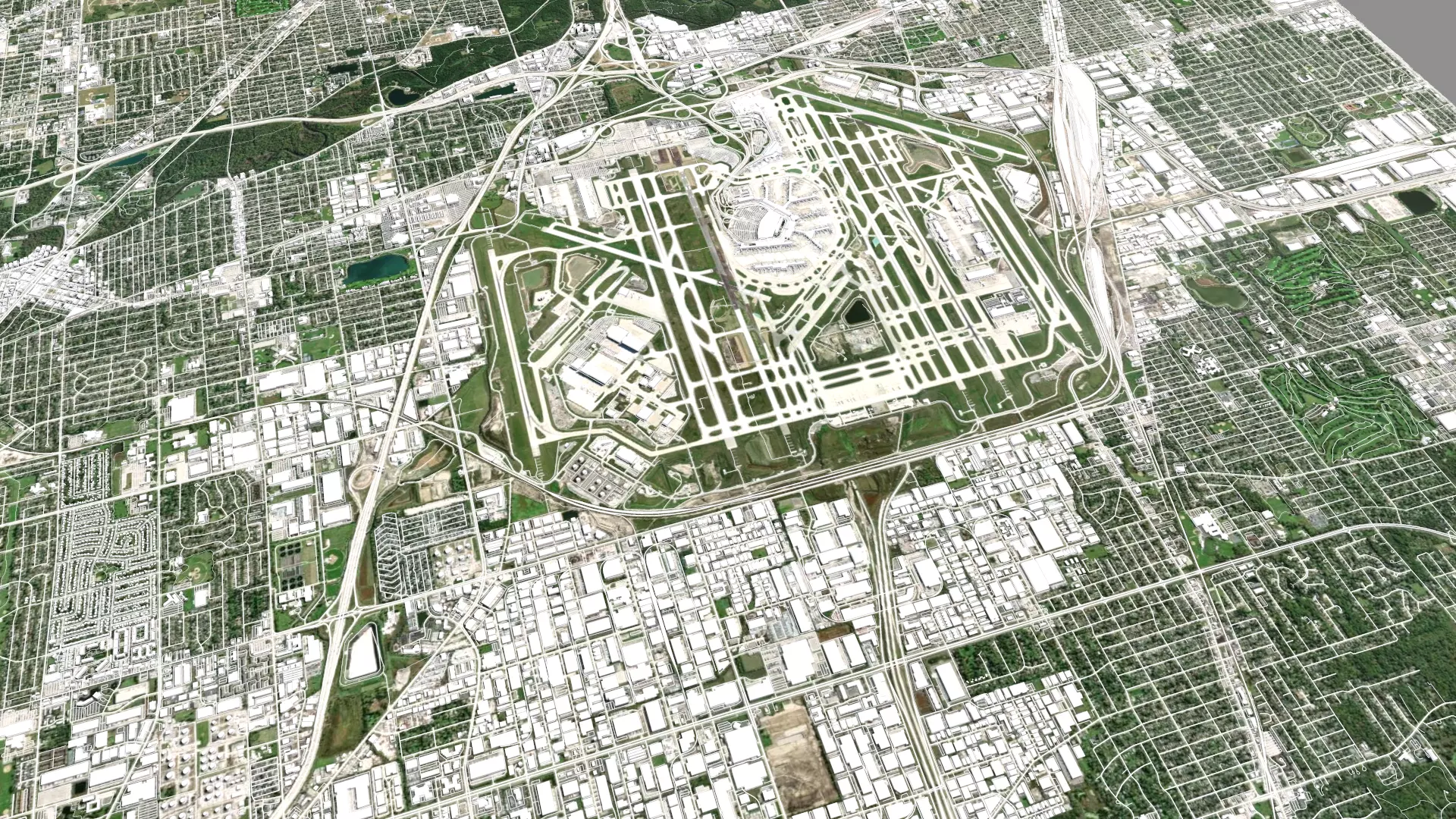 Chicago OHare International Airport ORD 3D model_0