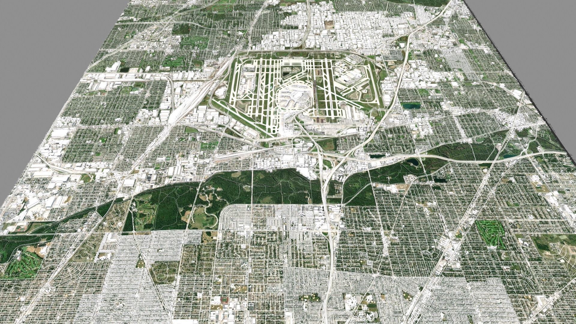 Chicago OHare International Airport ORD 3D model_2