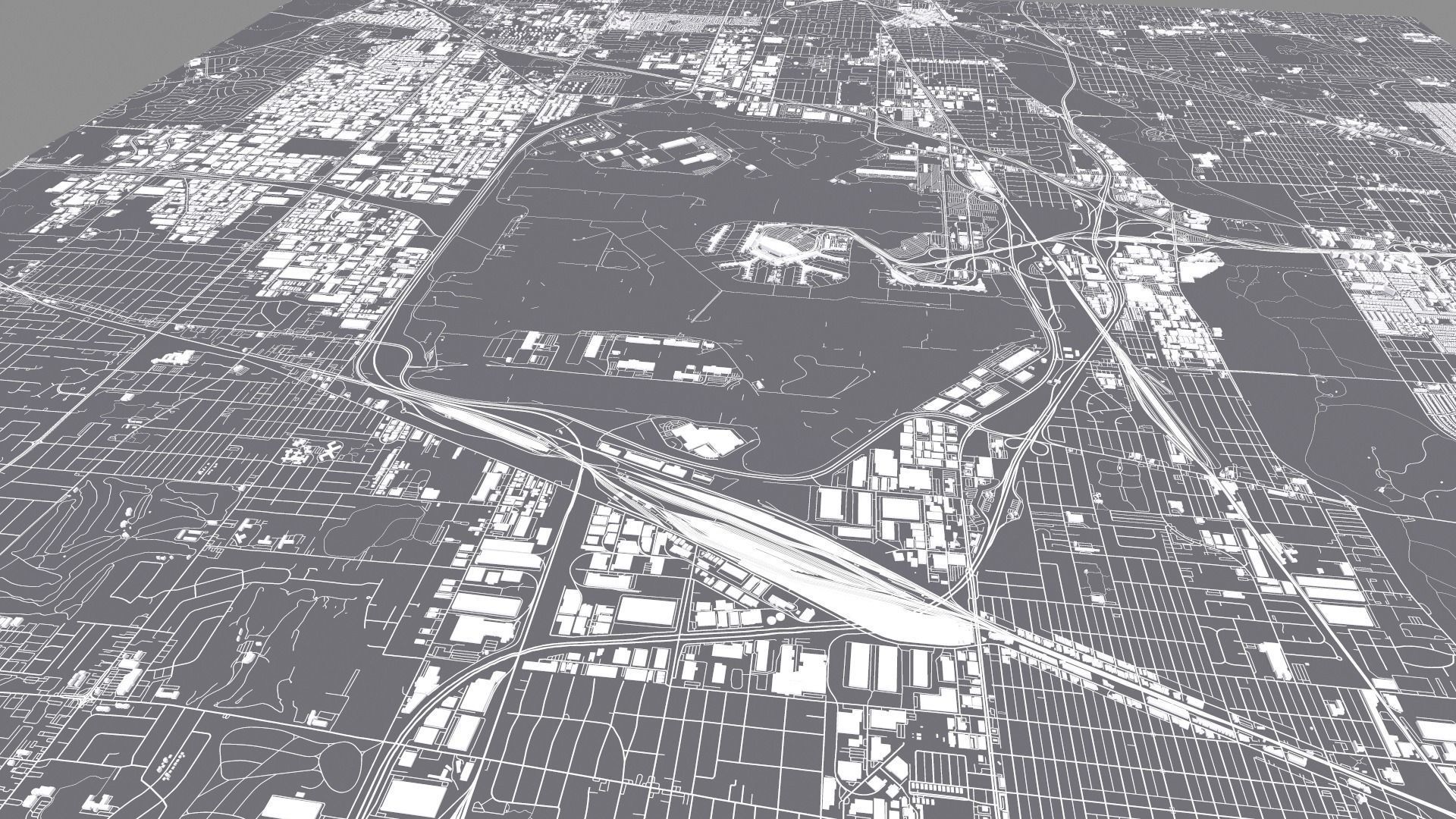 Chicago OHare International Airport ORD 3D model_15