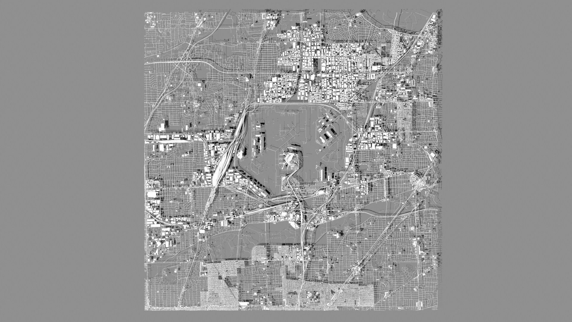 Chicago OHare International Airport ORD 3D model_5
