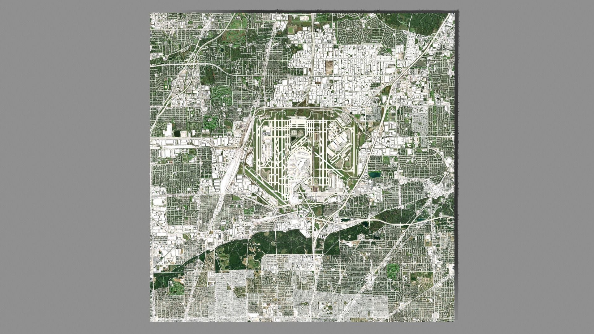 Chicago OHare International Airport ORD 3D model_4