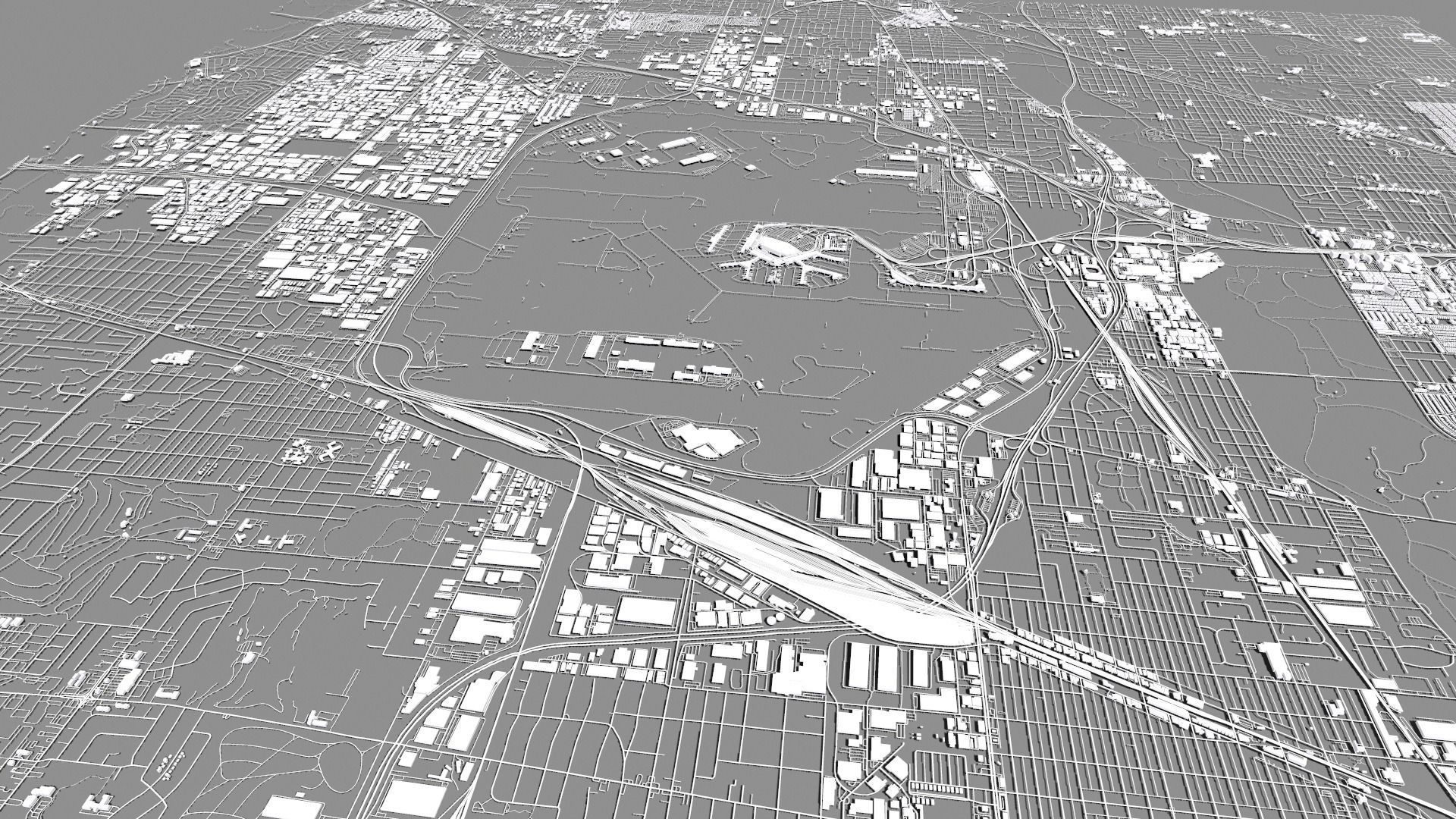 Chicago OHare International Airport ORD 3D model_14