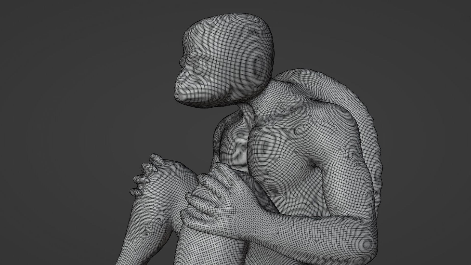 Kappa turtle Low-poly 3D model_19