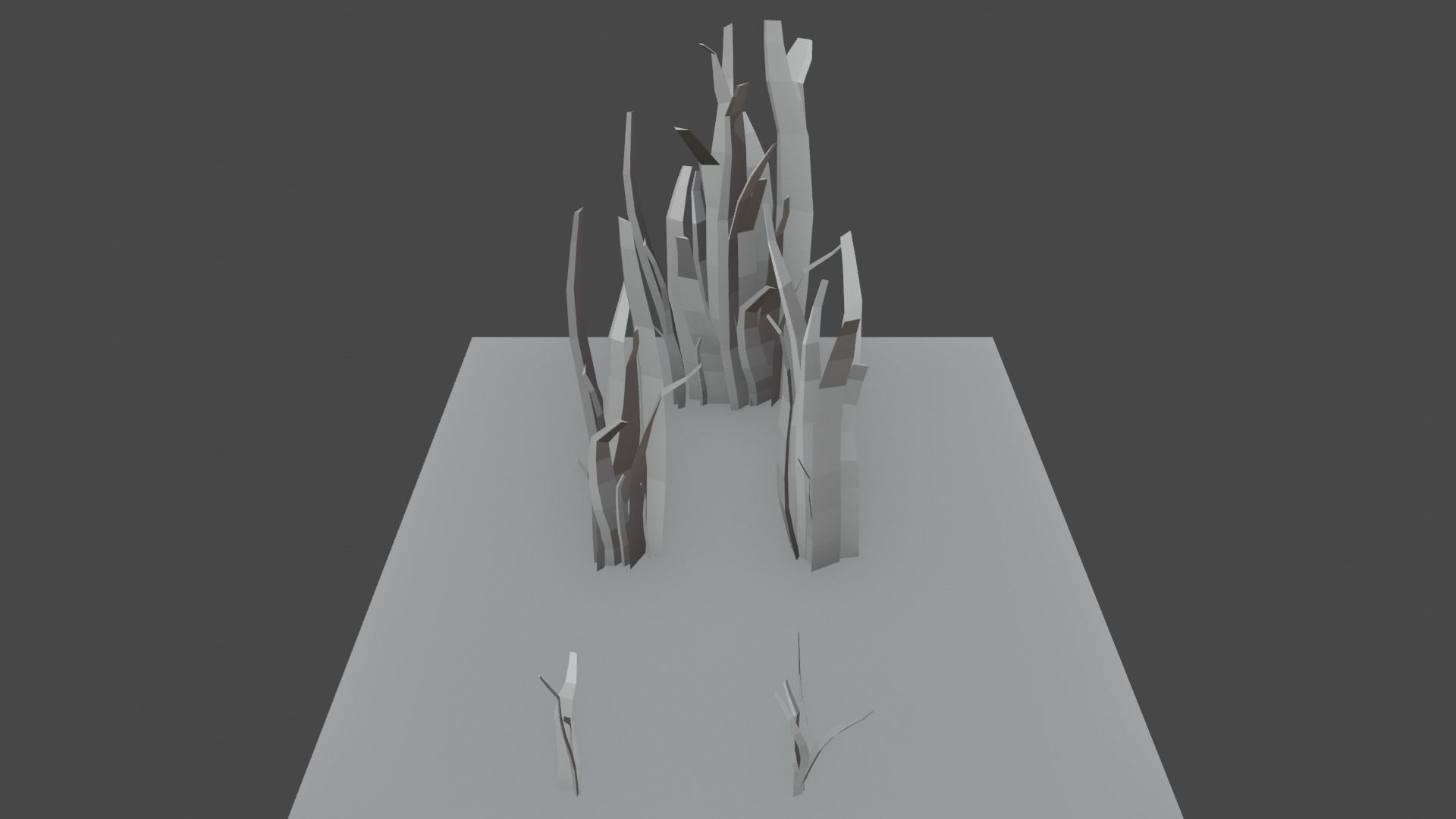 Low Poly Grass and Fern Pack Low-poly 3D model_13