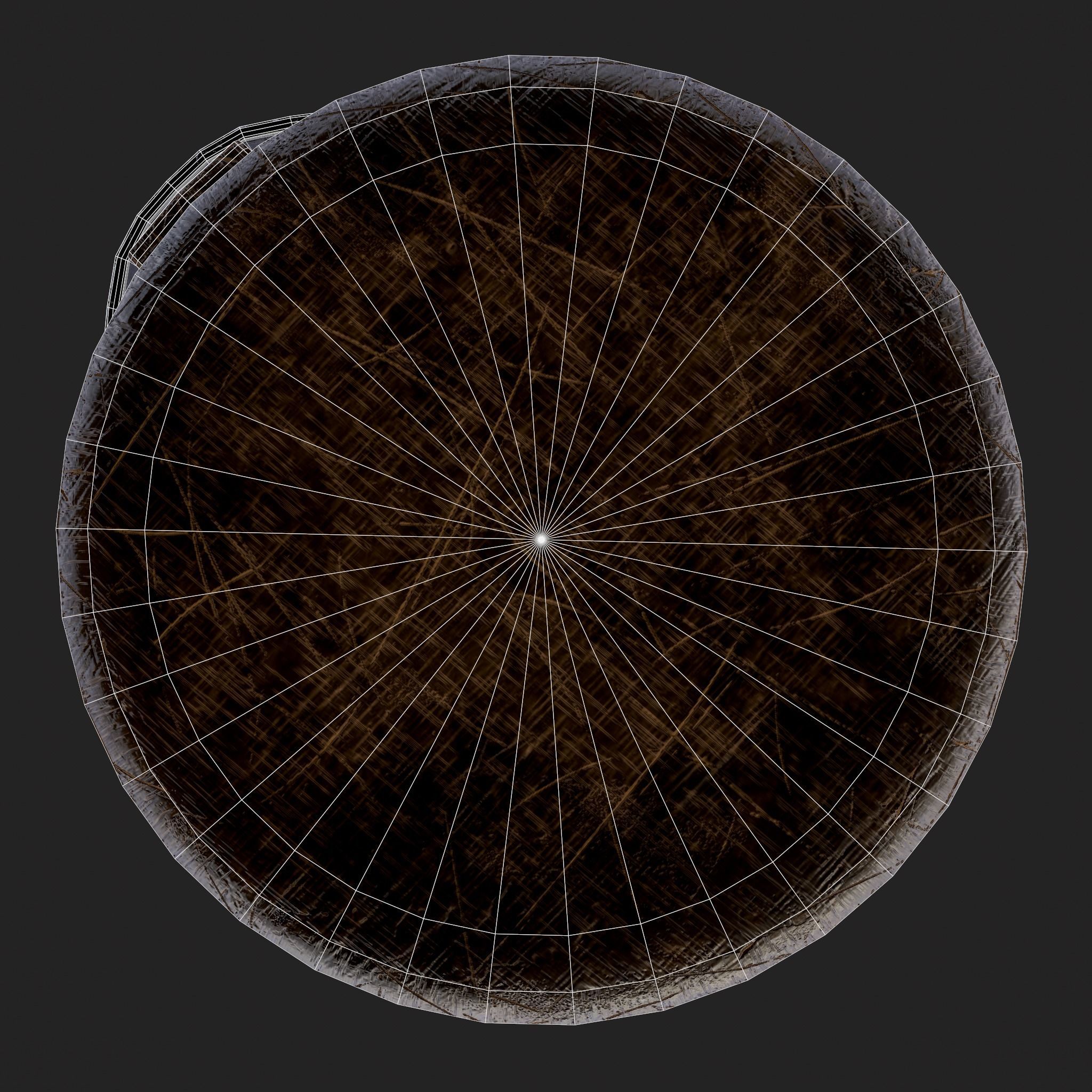 Rustic Wooden Beer Pitcher Low-poly 3D model_18