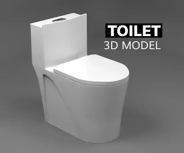 Toilet 3D model - Type 3