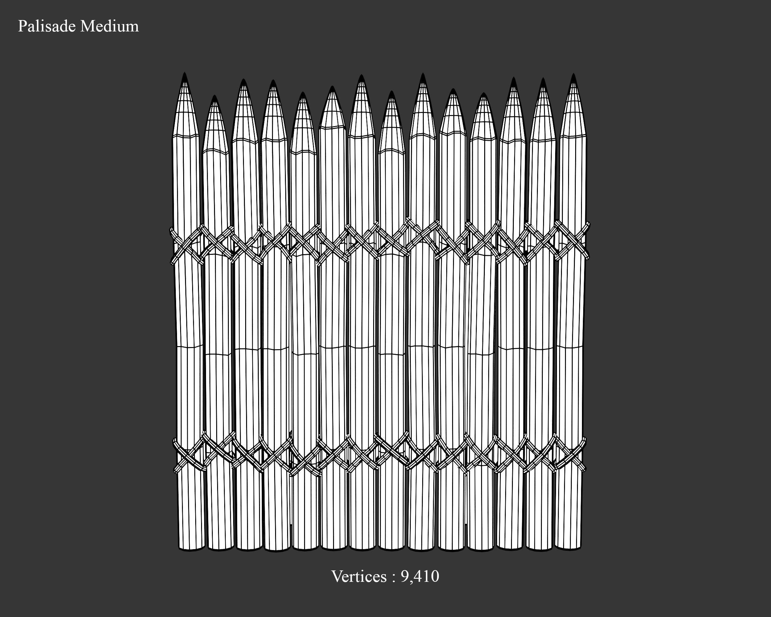 Medieval Collection Defense Spiked Walls _23