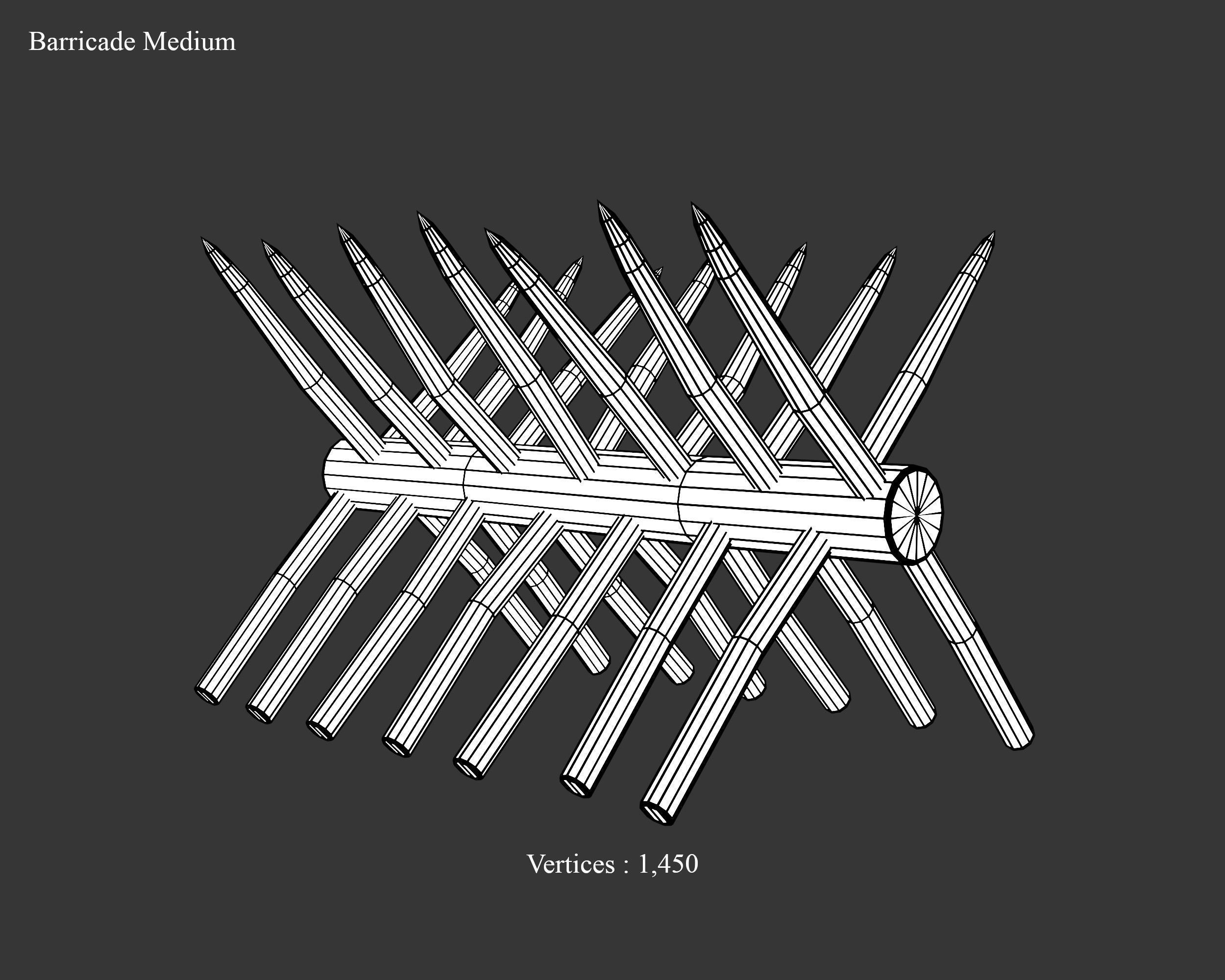 Medieval Collection Defense Spiked Walls _7