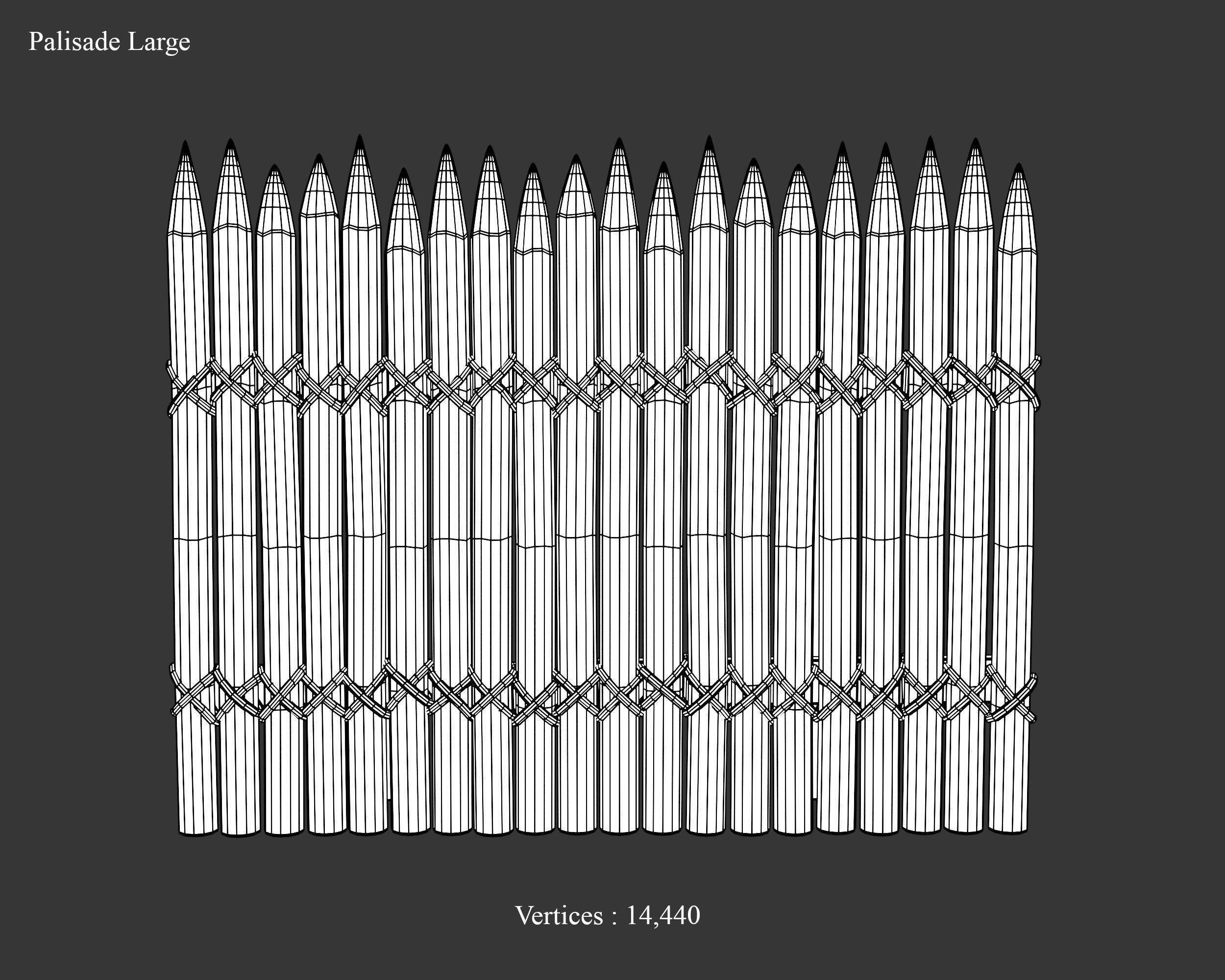 Medieval Collection Defense Spiked Walls _21