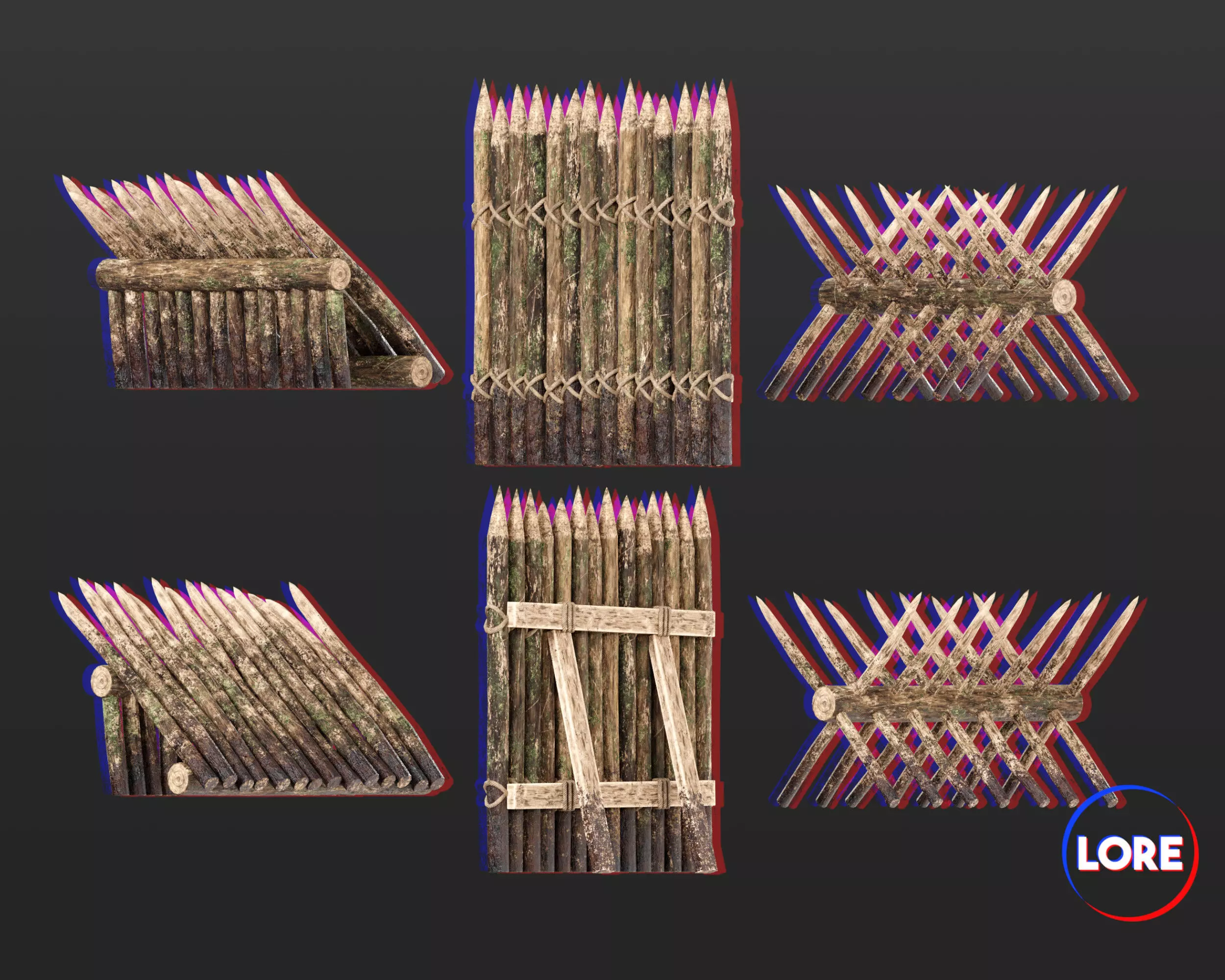 Medieval Collection Defense Spiked Walls _0