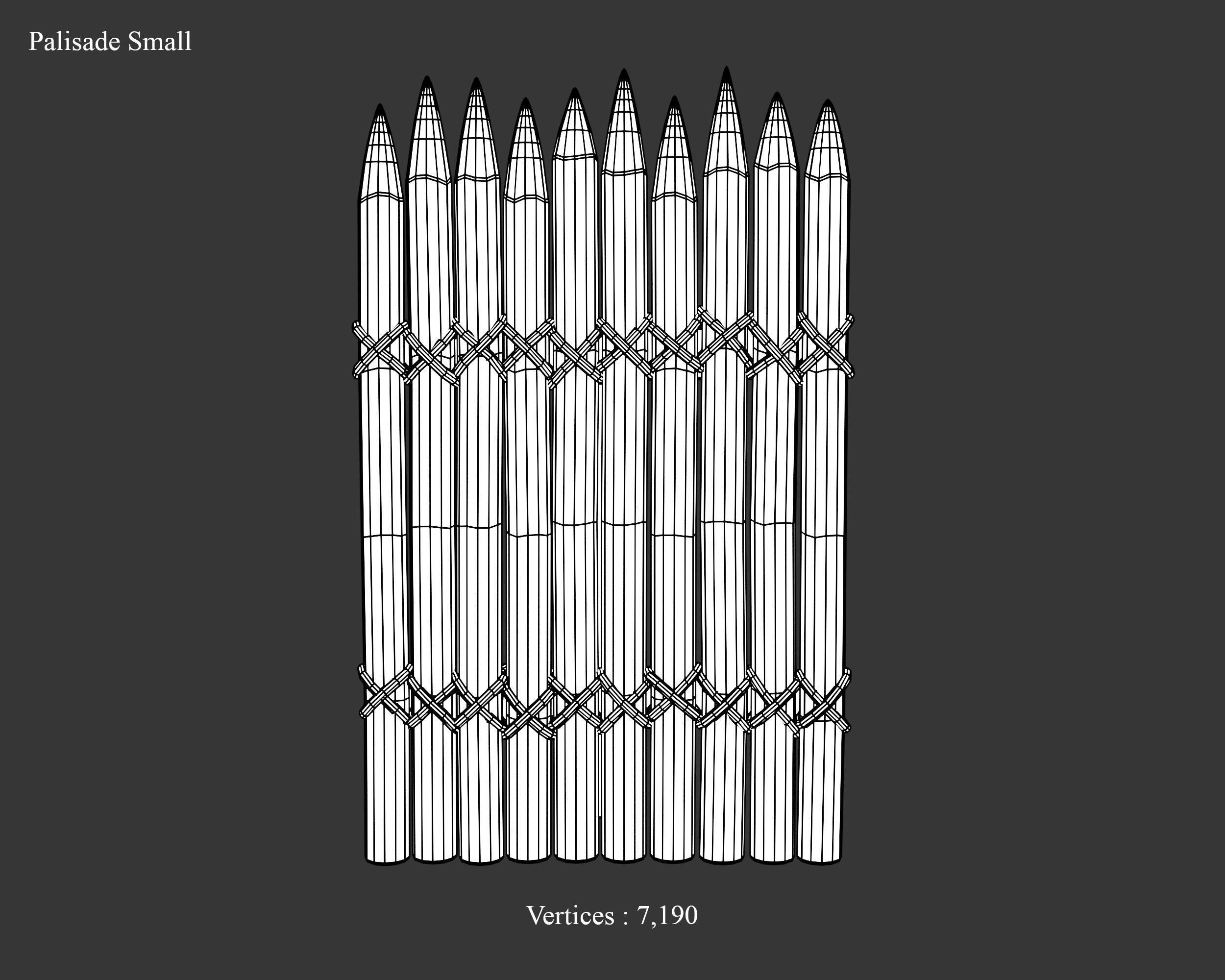 Medieval Collection Defense Spiked Walls _25