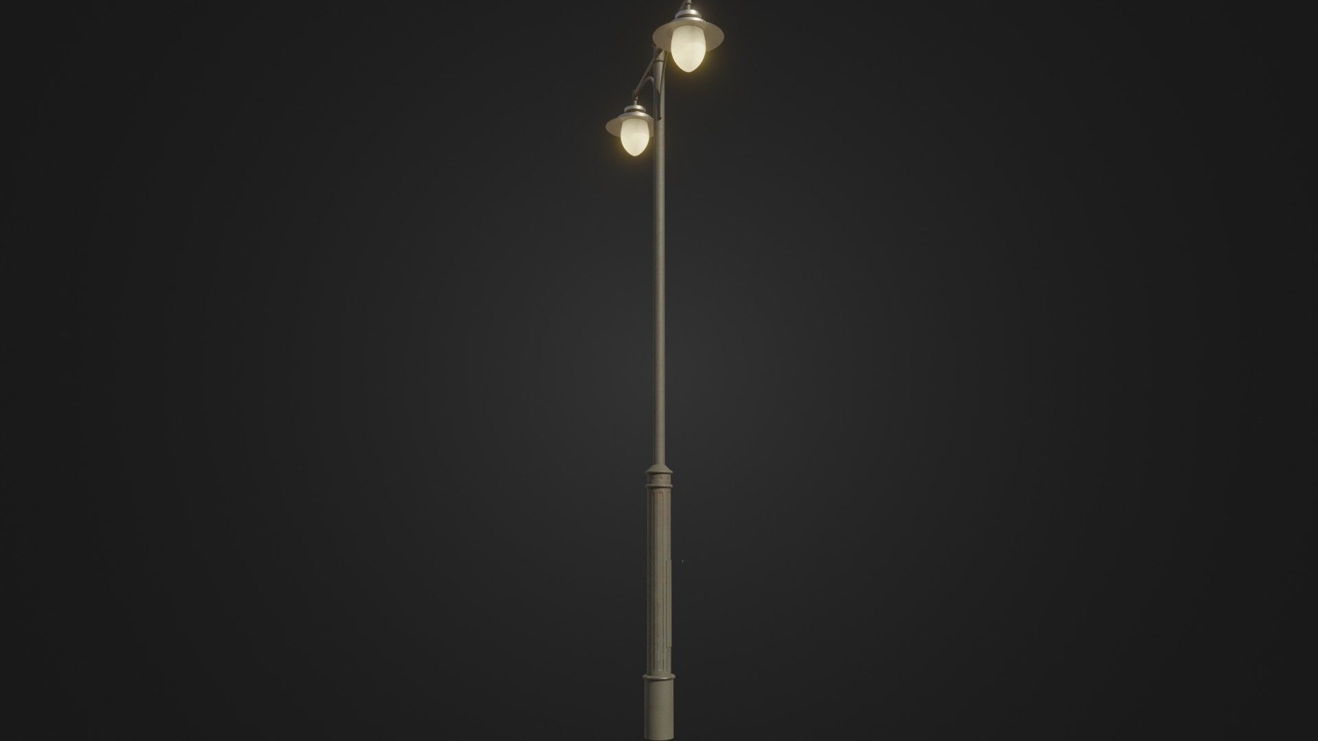 Street Light 23 Low-poly 3D model_9