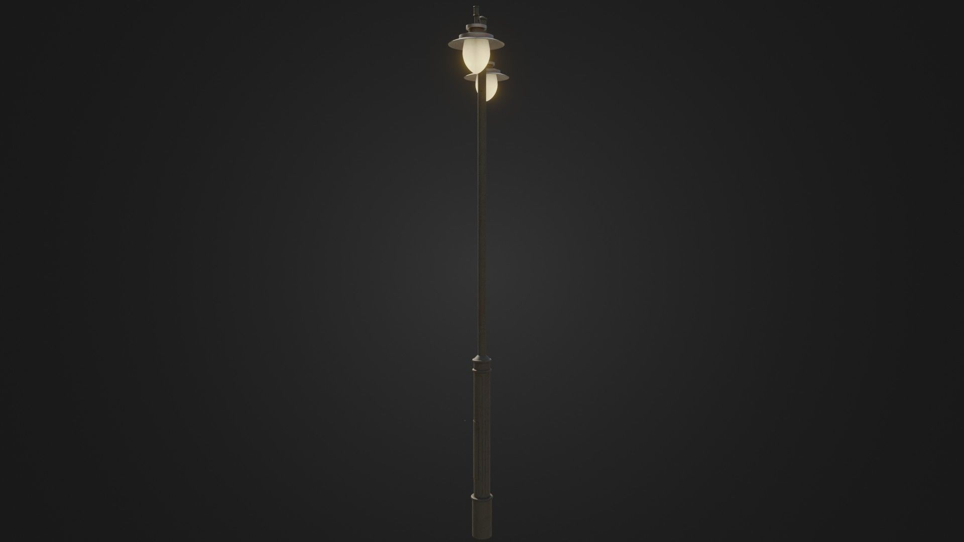 Street Light 23 Low-poly 3D model_27