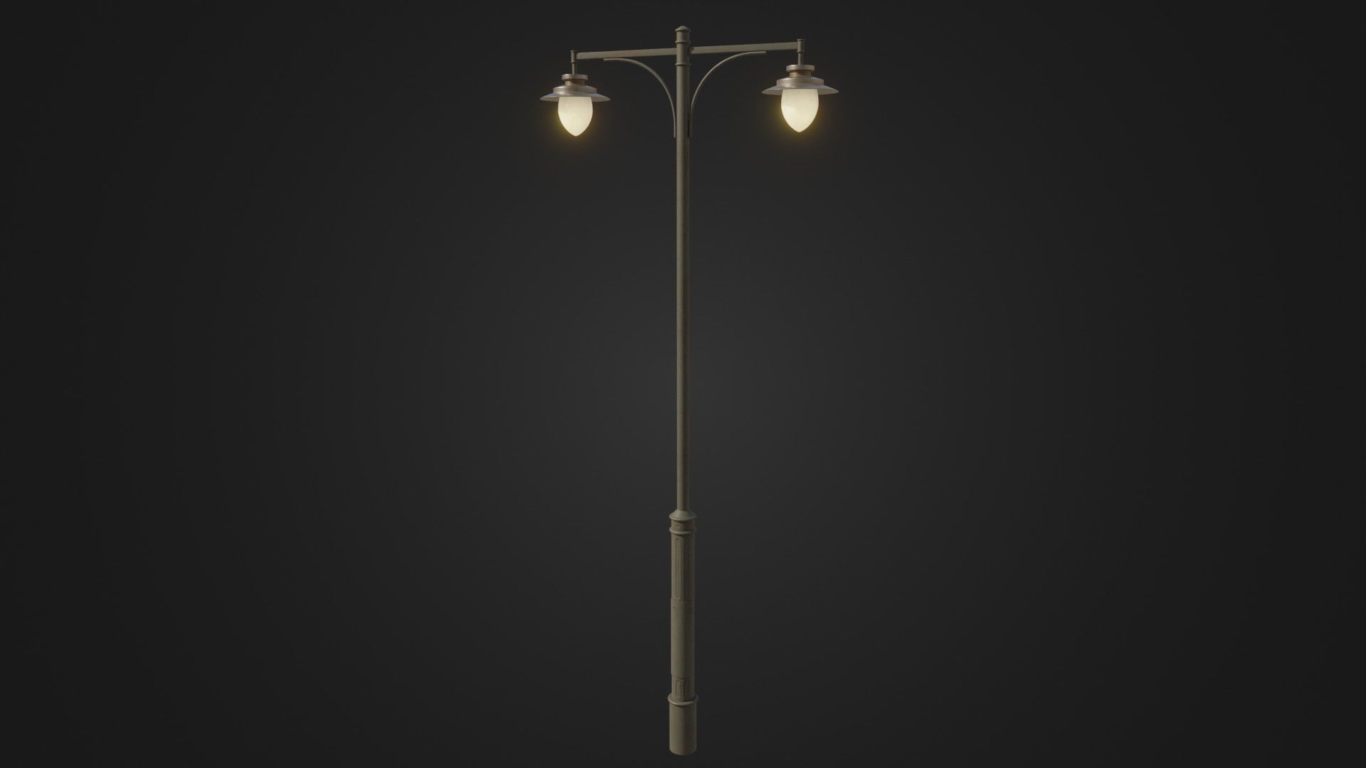 Street Light 23 Low-poly 3D model_35