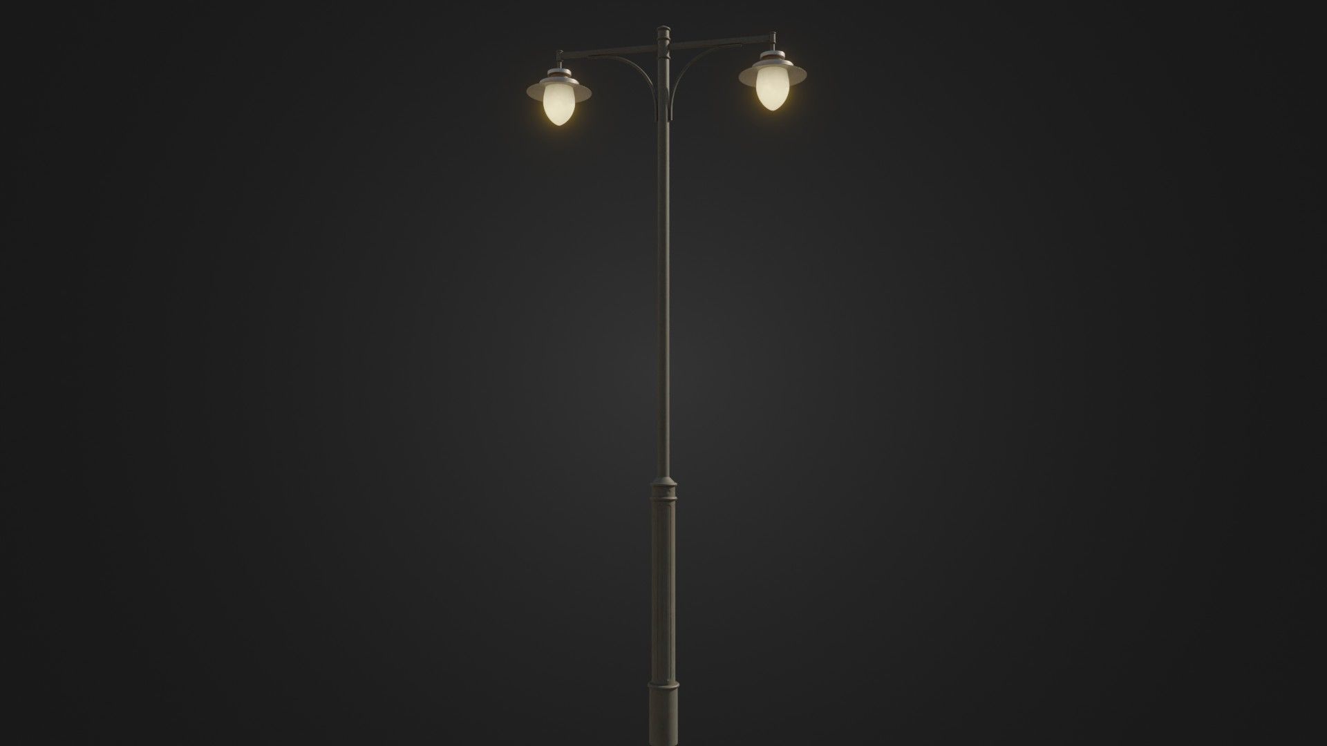 Street Light 23 Low-poly 3D model_16