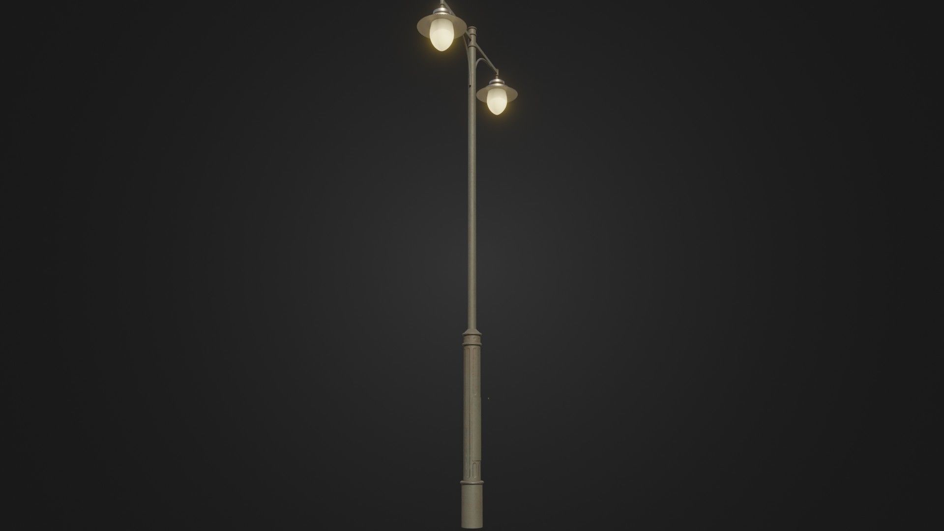 Street Light 23 Low-poly 3D model_5