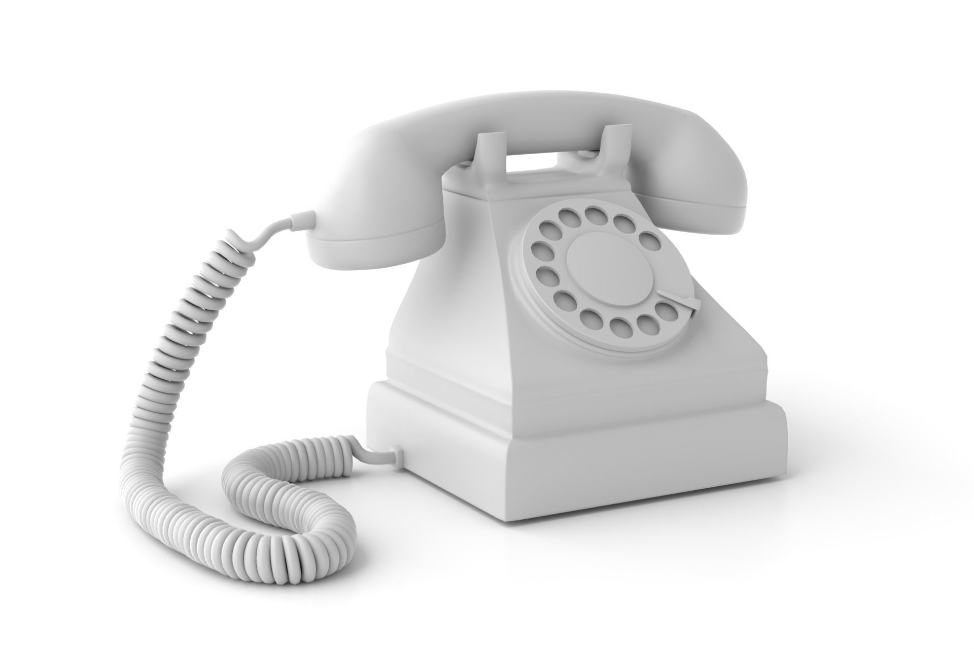 Old telephone 3D model_9