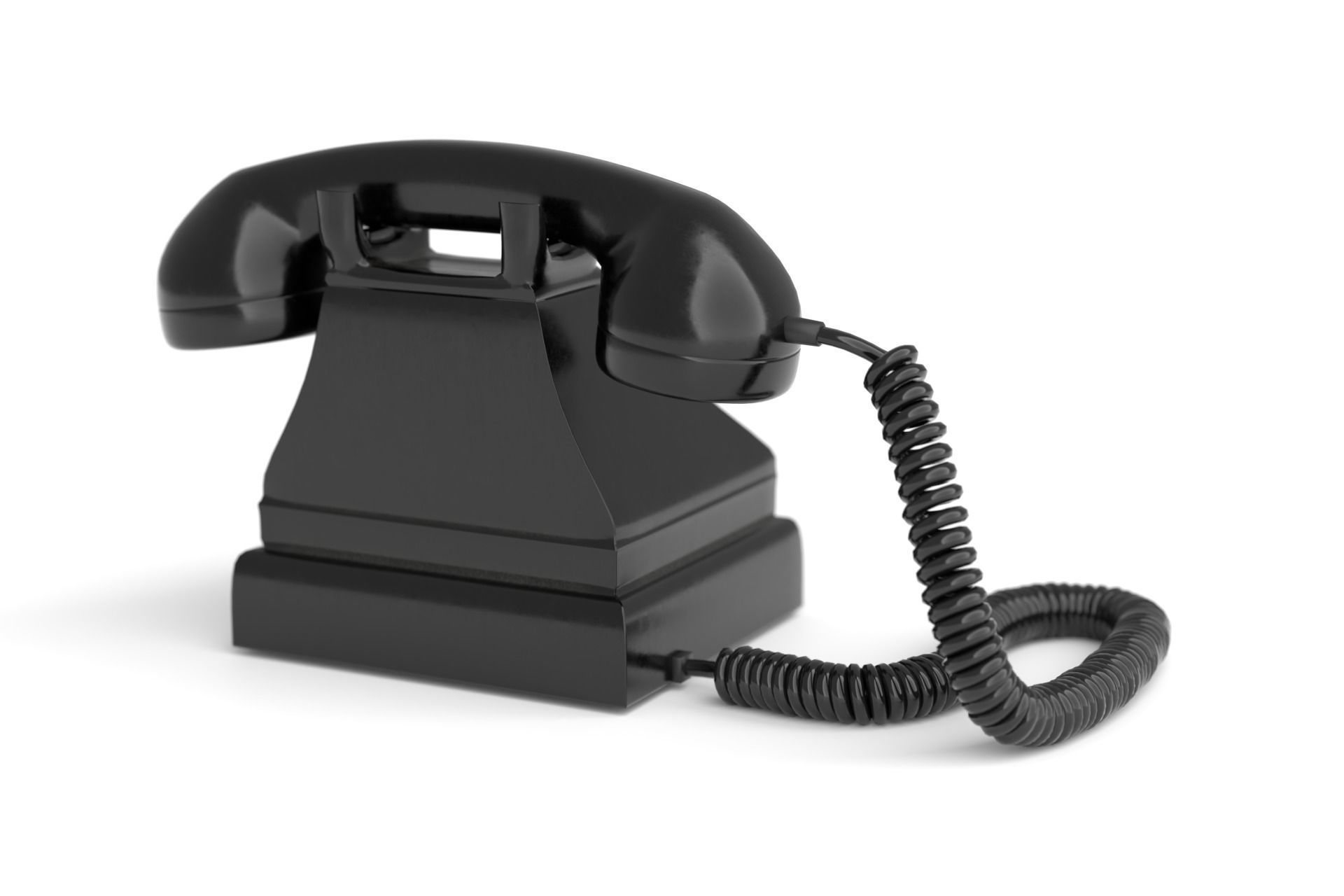 Old telephone 3D model_4
