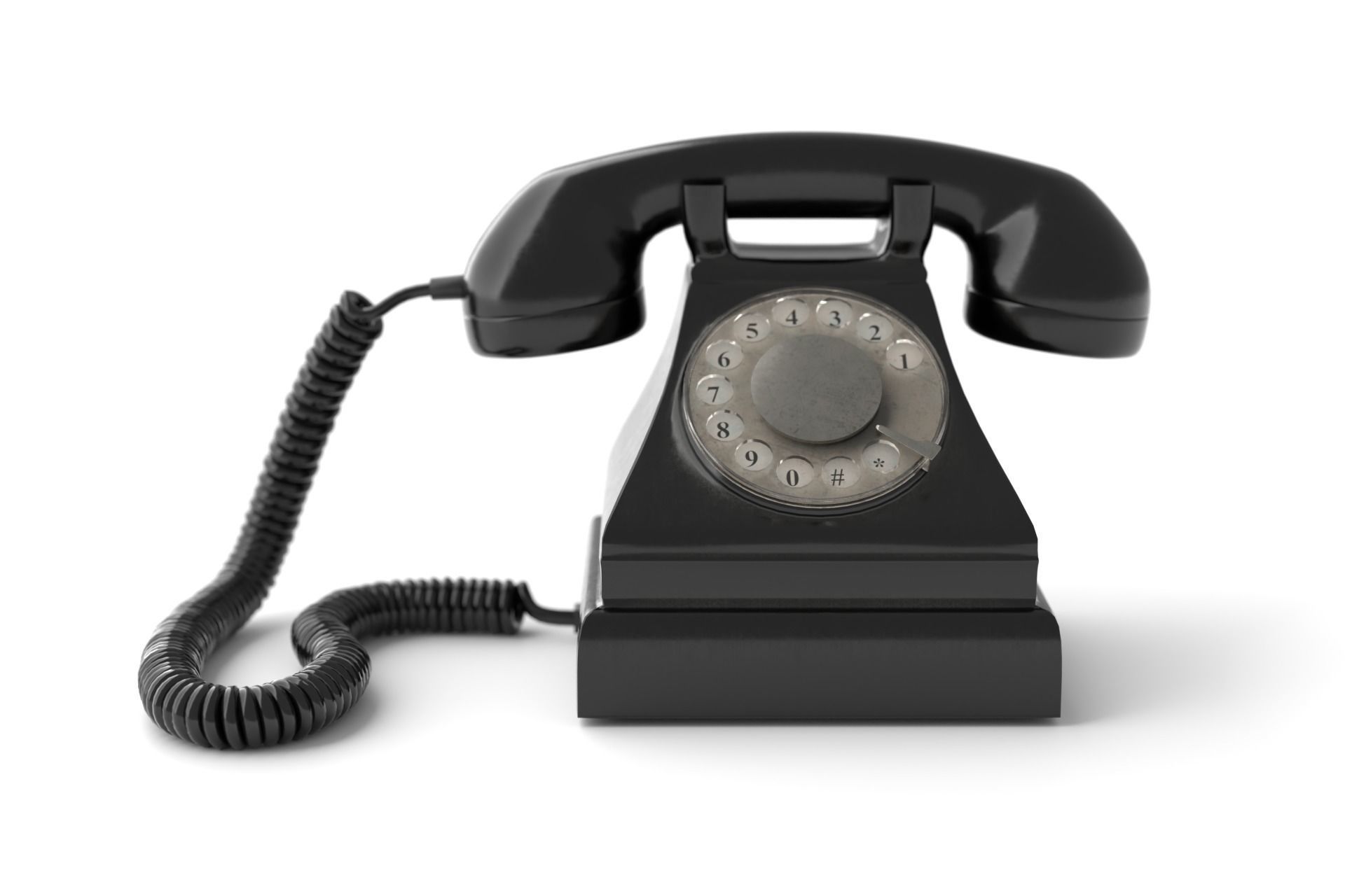 Old telephone 3D model_2