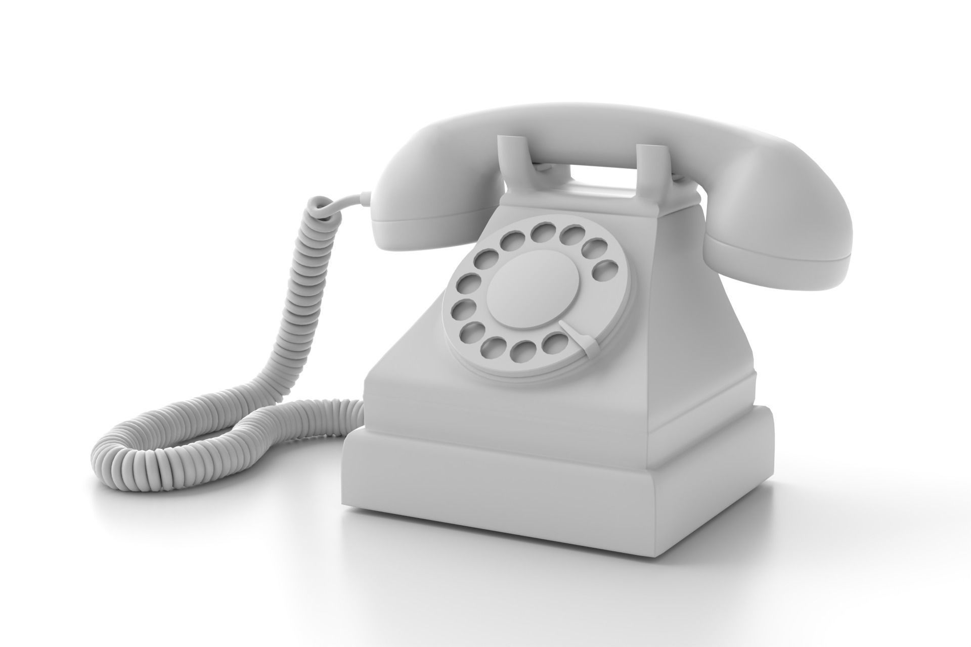 Old telephone 3D model_7
