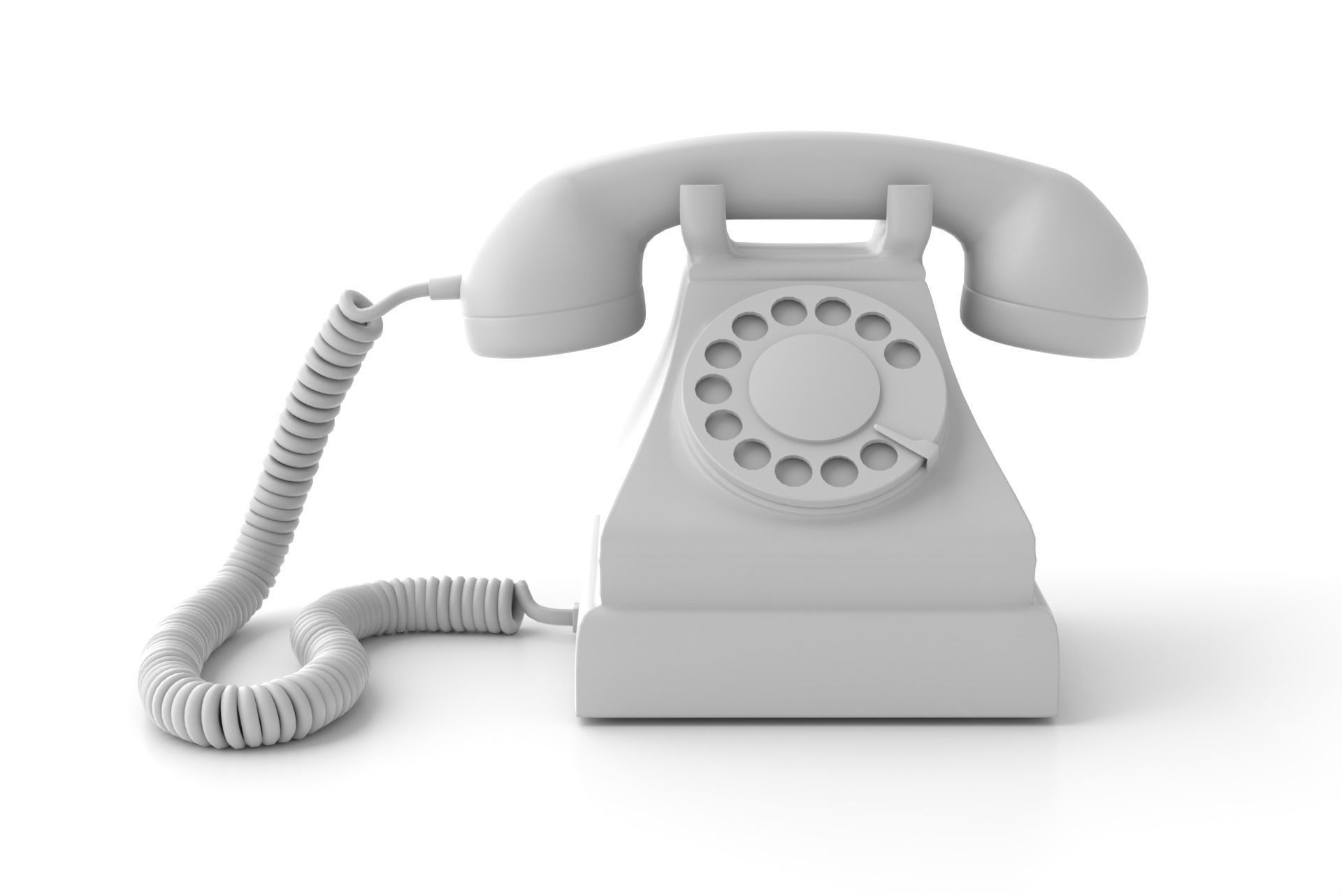 Old telephone 3D model_8