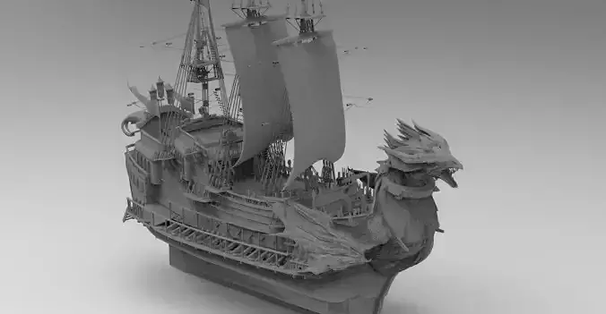The Dawn Treader Narnia Prince Caspian Ship 3D model