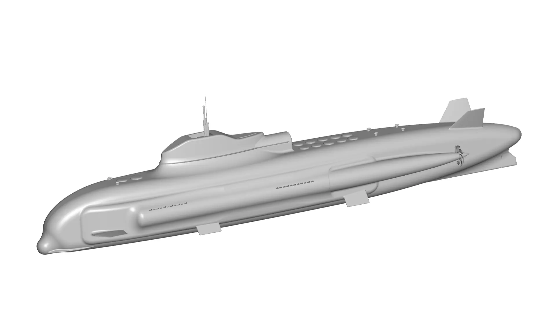 Submarine 3D model_0