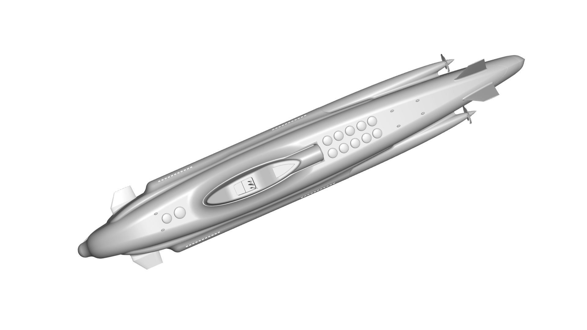 Submarine 3D model_1