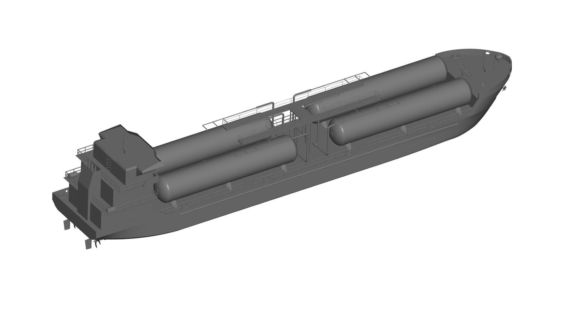 Ship 3 tanker 3D model_3