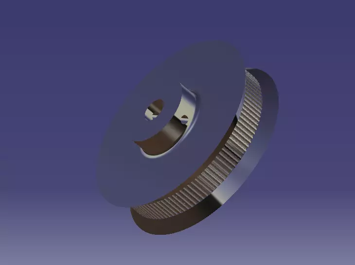 110 tooth 70mm diameter 10mm bore GT2 gear Free 3D print model