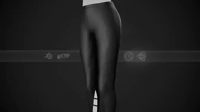 Female Black Leather Pants 