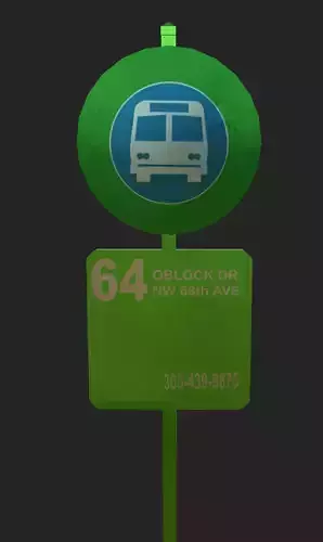 Bus Stop Sign