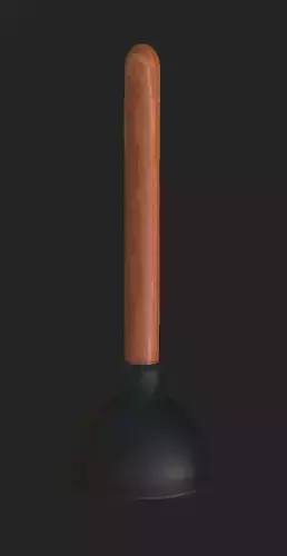 Plunger wooden handle