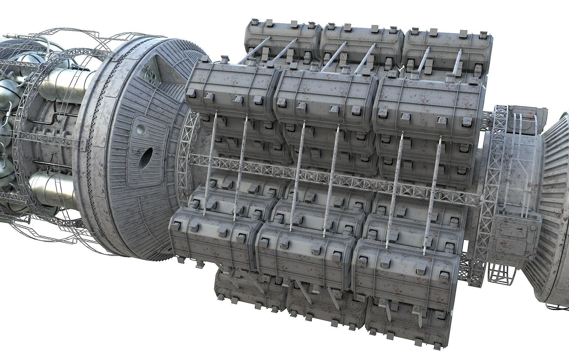 Scifi Space transport 3D model_15