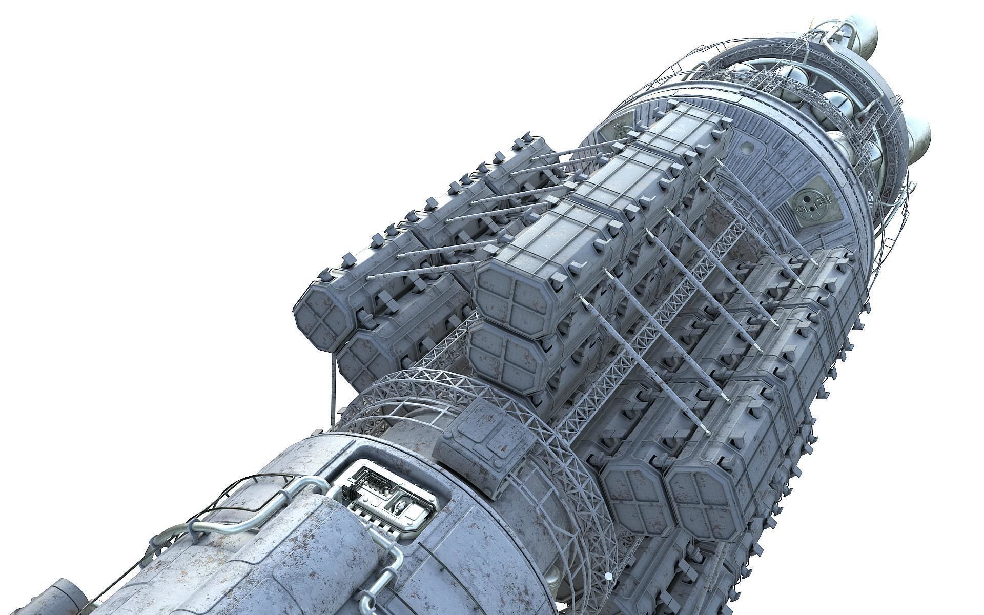 Scifi Space transport 3D model_18
