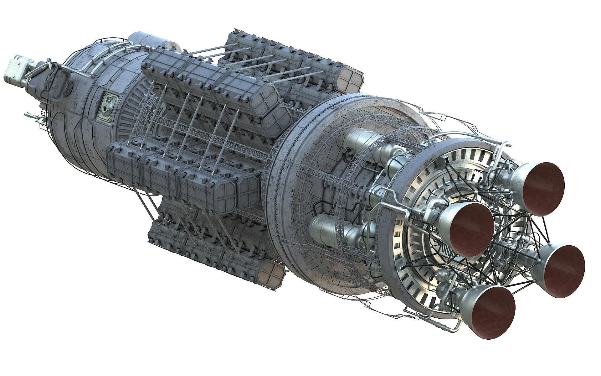 Scifi Space transport 3D model_22