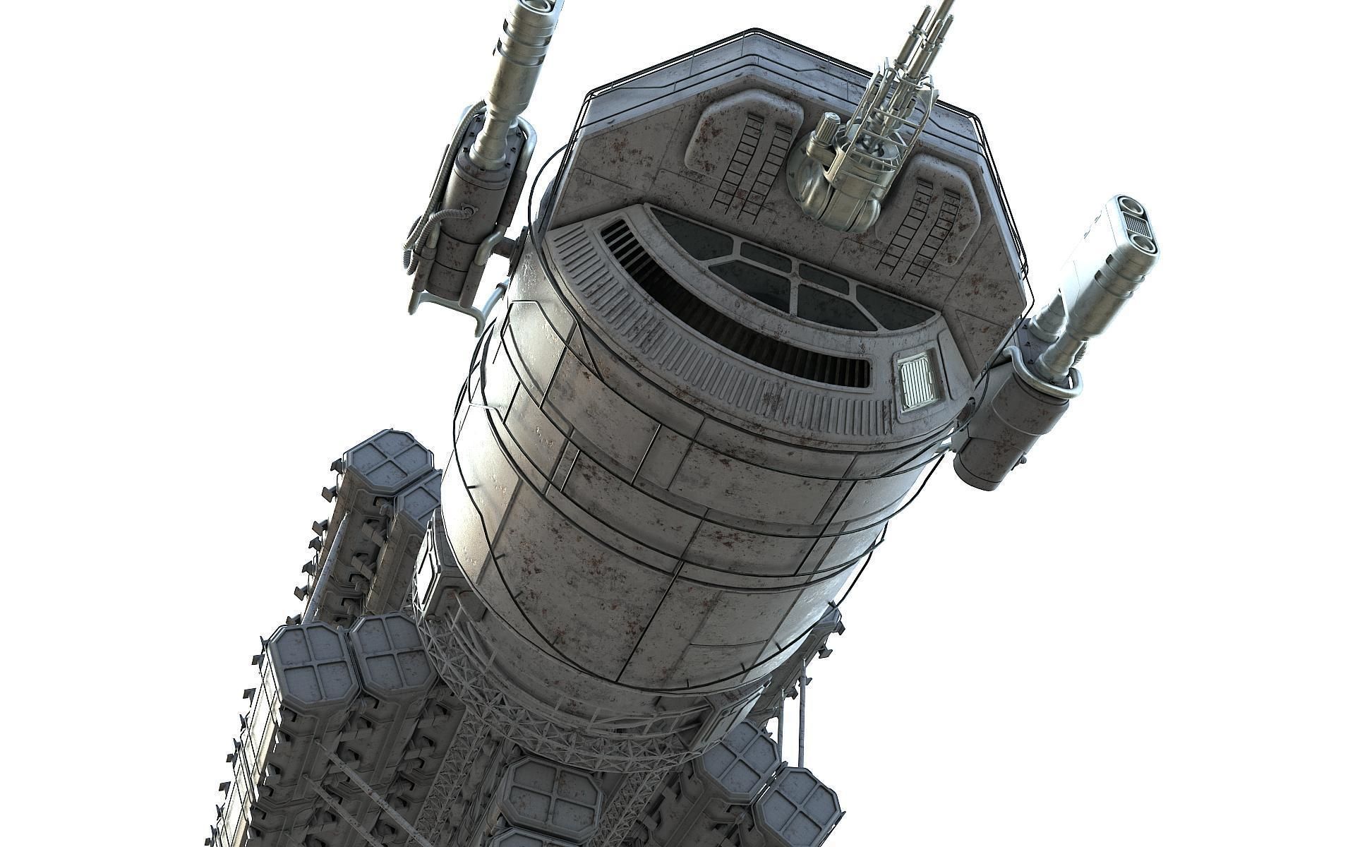 Scifi Space transport 3D model_20