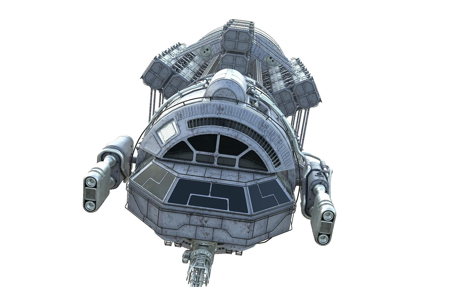 Scifi Space transport 3D model_17