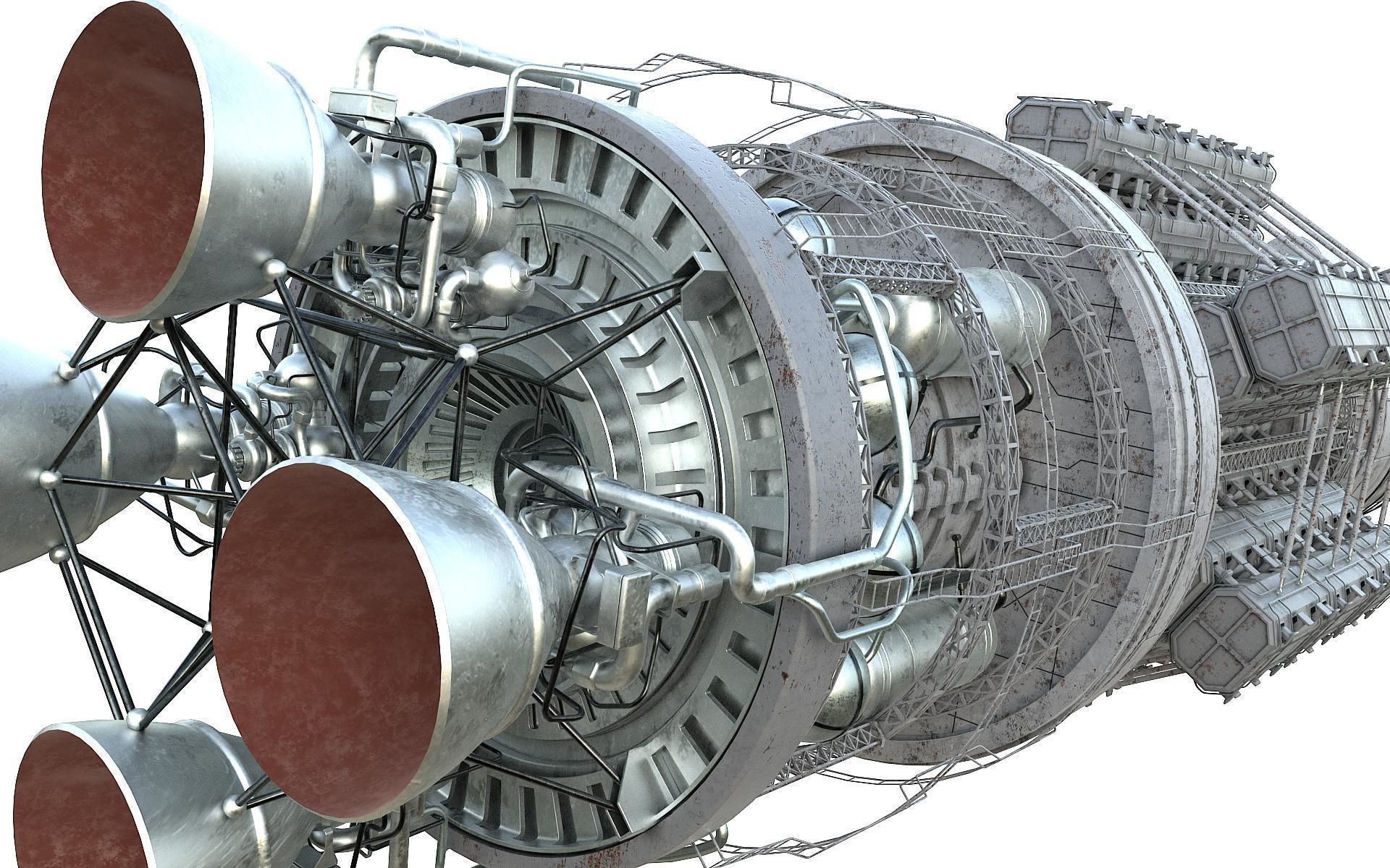 Scifi Space transport 3D model_16