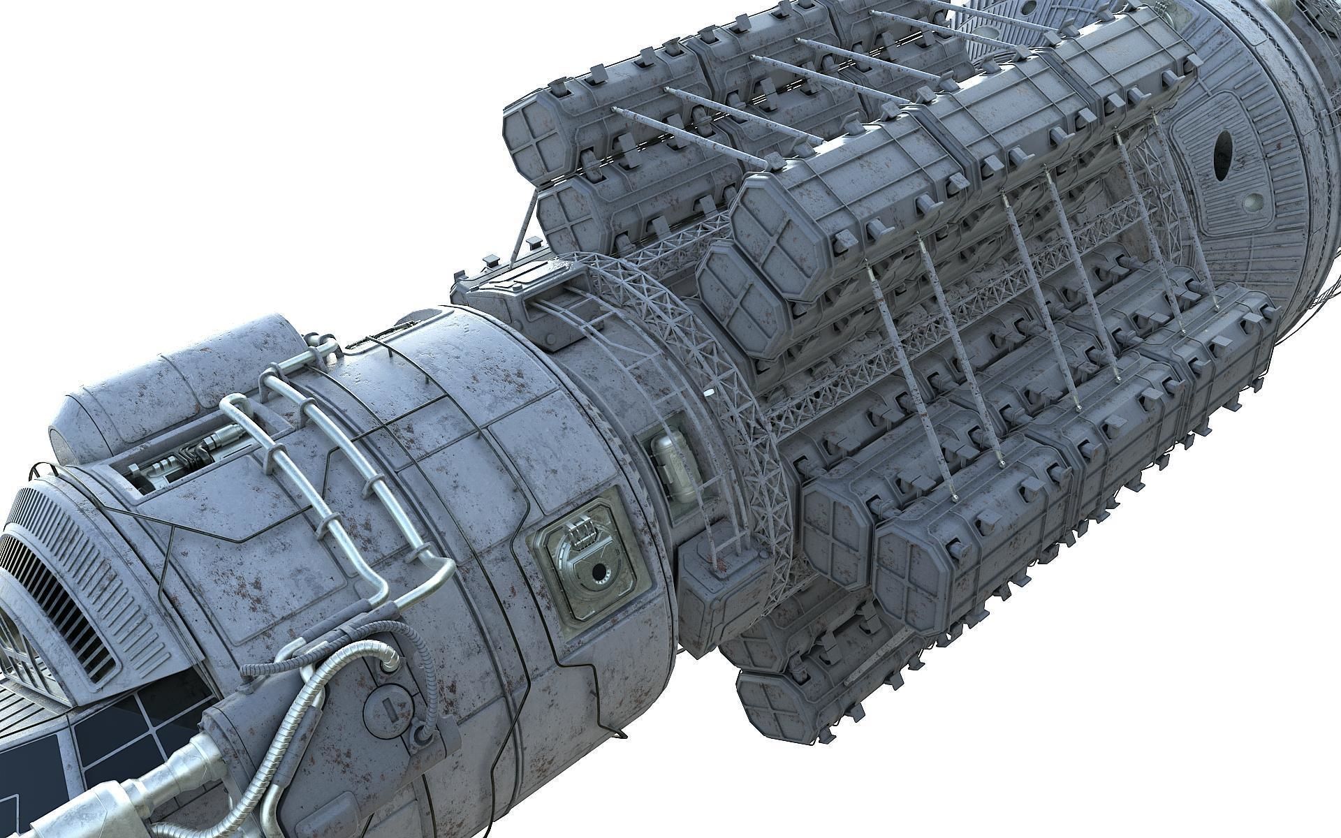 Scifi Space transport 3D model_12